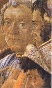 Sandro Botticelli White-haired man in group at right oil painting